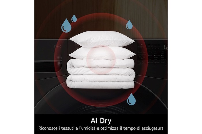 Caratteristica AI Dry asciugatrice RNX5008TWBC